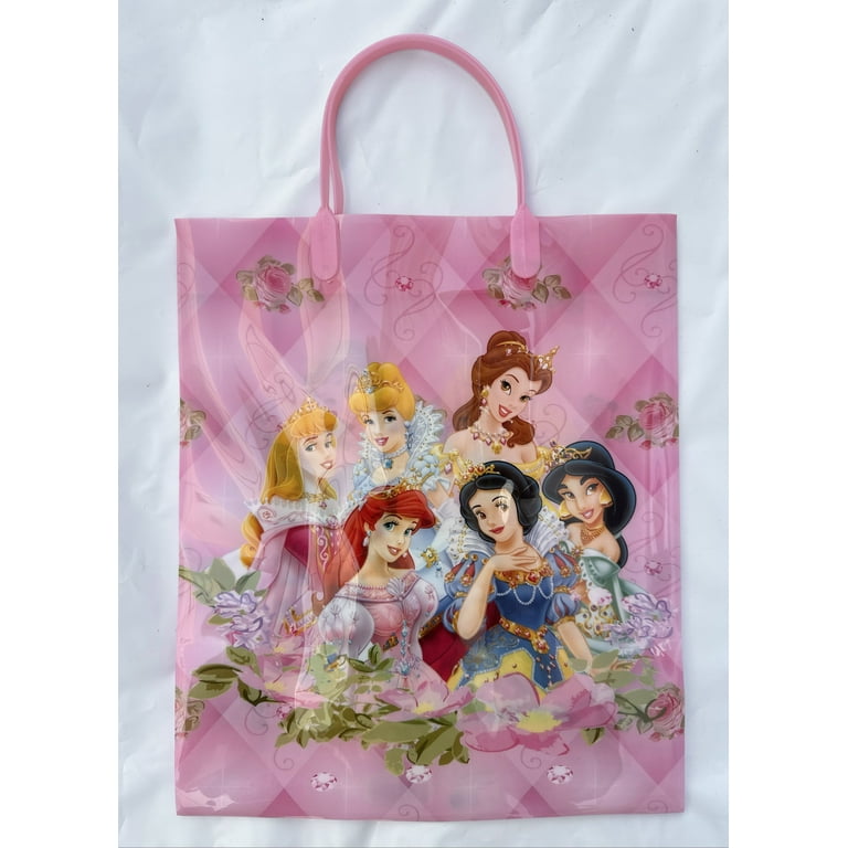 Disney Princess 2 Pcs Medium Size Reusable PVC Gift Bag in Pink