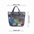 thumbnail image 3 of AUNVITO Mesh Net Beach Tote Bag, Large Capacity Ventilated Sand-Proof Shoulder Handbag for Summer Swimming Travel Outdoor, 1pc, 3 of 7