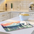 thumbnail image 6 of Yayeee Dish Drying Mat for Kitchen Counter Ultra Absorbent Easy Clean Pad 24x18", Floral Mountain, 6 of 7
