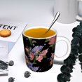 thumbnail image 5 of Yiaed Bouquet Print Ceramics Coffee,Large Handle Design,Extra Large Tea and Coffee Cup for Office and Home Mugs, 5 of 6