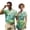 Hawaiian Leaf, variant on Uorisanigo Hawaiian Leaf Matching Couple Summer Golf Outfits Cactus Print Men's 1/4 Zip Short Sleeve Shirt and Women's Dress with Built in Shorts Quick Dry Athletic Sport Wear