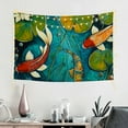 thumbnail image 2 of Creowell Koi Fish Lily Pads Tapestry Home Decor 100% Polyester Wall Hanging 60x40in, 2 of 7