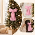thumbnail image 7 of Christmas Decorations Velvet Bow Ornament Handmade Soft Hanging Bow With Rope For Tree Wreath Garland Wall Door Decor, 7 of 7
