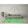 thumbnail image 3 of Ahgly Company Indoor Rectangle Solid Emerald Green Modern Area Rugs, 7' x 10', 3 of 4