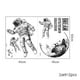 thumbnail image 4 of Pegatinas de pared ZHCH planeta astronauta decoración Mural, 4 of 5