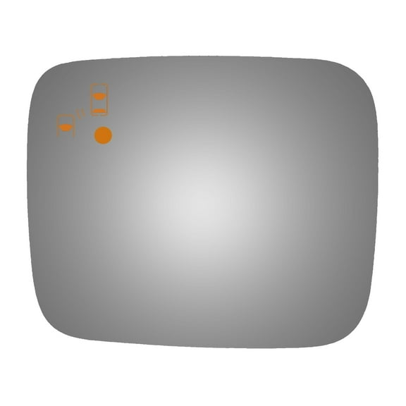 Flat Driver Side Replacement Mirror Glass for 2015-2018 Jeep Renegade W/O Baking Plate