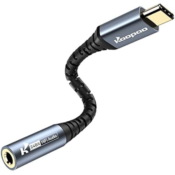 wonima11 KOOPAO USB C Headphone Adapter-USB C to Aux 3.5mm Female Jack, USB Type C Male to 3.5mm Headphone Jack Female Audio aux Adapter for Samsung Galaxy Note 10 Plus,Google Pixel 6,Pixel 5,ect
