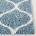 thumbnail image 3 of SAFAVIEH Tahoe Thelma Quatrefoil Shag Area Rug, 8' x 10', Blue/White, 3 of 8
