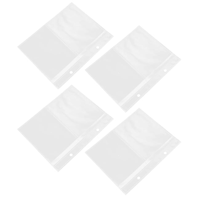 Clear Photo Album Sleeves 20pcs Transparent Protective Pockets for Photos, Scrapbooks, Postcards & Documents Reusable Replacement Pages for Ring