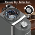 thumbnail image 3 of VAVSEA Conical Burr Coffee Grinder 35 Grind Settings, Electric Bean Coffee Grinder for Espresso, Drip, Pour over, Cold Brew, French Press, Matte Gray, 3 of 11