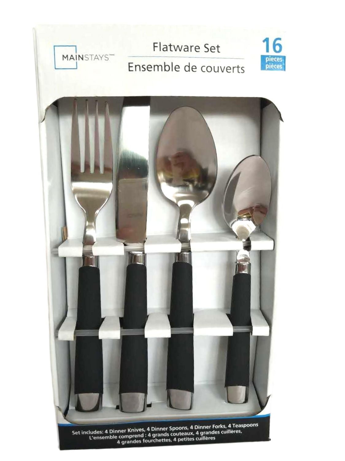 Mainstays Red Flatware Set