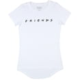 thumbnail image 1 of FRIENDS Sitcom TV Series Womens' Show Logo Hi-Lo Juniors T-Shirt (XS), 1 of 3