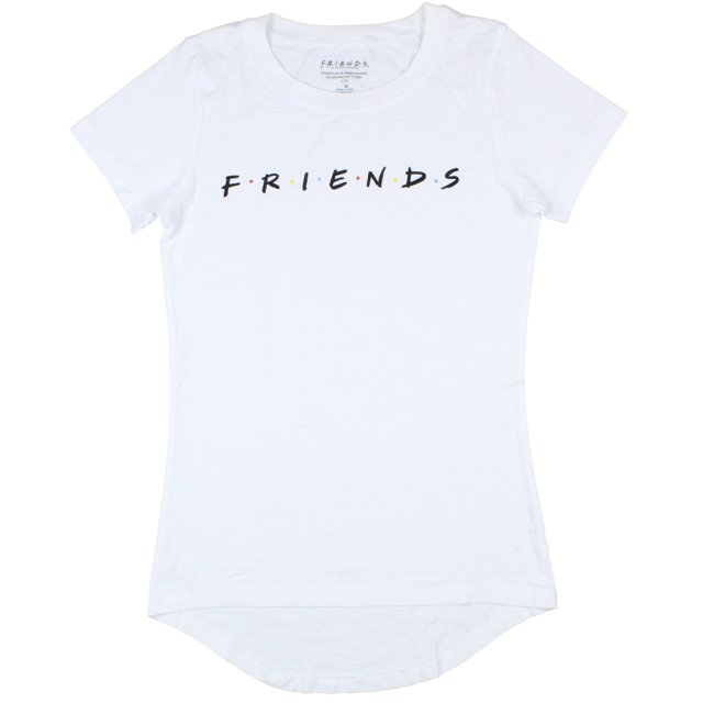 FRIENDS Sitcom TV Series Womens' Show Logo Hi-Lo Juniors T-Shirt (XS)