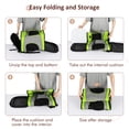 thumbnail image 6 of Kato Large Breathable Mesh Net Pet Carrier Backpack with Sherpa Bed, Green, 18 lb Limit, 6 of 8