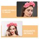 thumbnail image 3 of KAKOWELY 3 diademas de flores de peonía artificiales para mujer, accesorios florales realistas para el cabello, diademas de fiesta, diademas elegantes para mujer., 3 of 5
