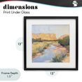 thumbnail image 4 of Stupell Industries Transitional Painted Plateau River Reflection Black Framed Print Under Glass, 13 x 13, by Petals Prints Design, 4 of 8