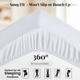 thumbnail image 5 of Lux Decor Collection Twin XL Fitted Sheet, 16" Deep Pocket Fitted Sheet Sold Separately - White, 5 of 10
