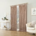 thumbnail image 3 of No. 918 Odelia Distressed Velvet Tab Top Curtain Panel, 50" x 63" in Blush, 3 of 6