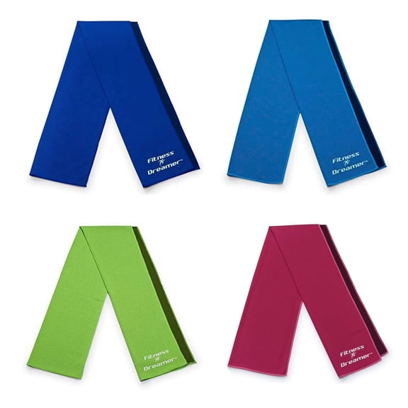 4 Pack Long Breathable Mesh Instant Cooling Towel for Sports & Outdoor Activities