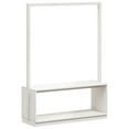 thumbnail image 2 of Clothes Rack with Shoe Storage White 113x40x157.5 cm Solid Wood Pine, 2 of 9
