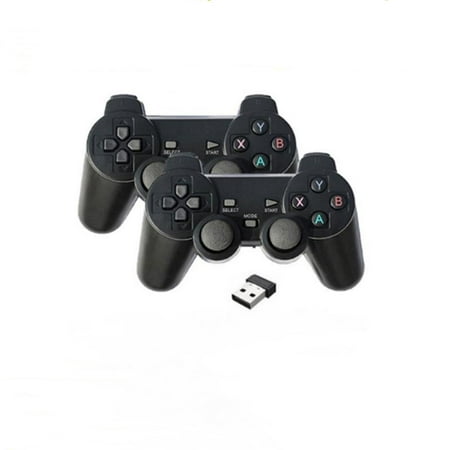Wireless Controller for PS3, 2.4G Dual Vibration Game Controller Remote for PlayStation 3 PS3, Black
