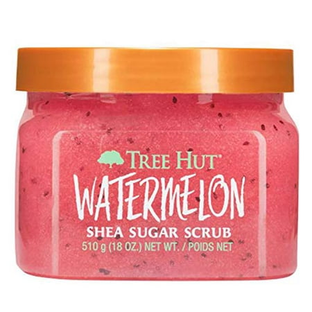 Watermelon Shea Sugar Scrub 18 Oz! Formulated With Watermelon, Certified Shea Butter And Collagen! Exfoliating Body Scrub That Leaves Skin Feeling Soft & Smooth! (Watermelon Scrub)