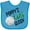 Turquoise, variant on Inktastic Poppy's Golf Buddy with Golf Ball Boys or Girls Baby Bib
