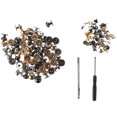 thumbnail image 2 of EeaseCA 60 Sets Useful DIY Brass Rivet Studs Screw Nails With Pull Ring Round Head Rivet, 2 of 7