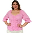 thumbnail image 1 of Blusa campesina Roman Fashion 0109 Rosa T 40, 1 of 6