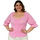 thumbnail image 1 of Blusa campesina Roman Fashion 0109 Rosa T 40, 1 of 6