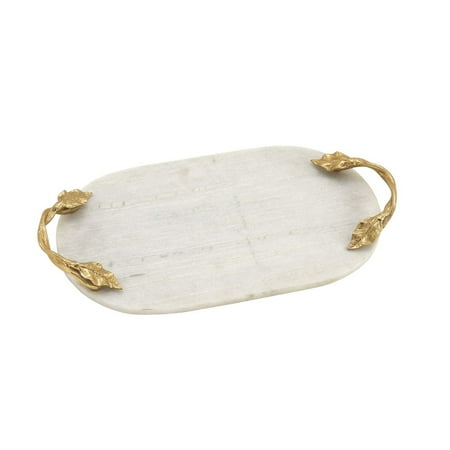 - Beautiful Marble Aluminum Oval Tray