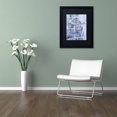 thumbnail image 3 of Trademark Fine Art "Chicago City Street Map B&W" Canvas Art by Michael Tompsett, Black Matte, Black Frame, 3 of 4