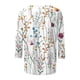 thumbnail image 4 of ICHUANYI Liquidación Camiseta holgada estampada a la moda para mujer Blusa de manga 3/4 de longitud media Blusa con cuello redondo Tops casuales ICHUANYI WER202308256001, 4 of 5