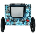 thumbnail image 5 of Outdoor Heavy Duty Collapsible Pet Bike Trailer with 16-Inch All-Terrain Wheels & Universal Hitch – Foldable Dog/Cargo Carrier Cart for Bicycles, blue, grey, 5 of 11