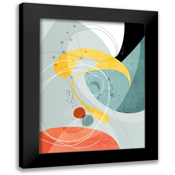 Banerjee, Ishita 12x14 Black Modern Framed Museum Art Print Titled - Galactic 02 - Crossings