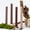 Mocha Brown, variant on 10 Inch Ribbed Pillar Candles, 4 Pack Morandi Pastel Long Stem Candles, Smokeless Unscented Cylindrical Candles for Wedding, Party, Home Decor-Blue Dawn