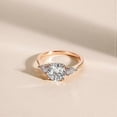 thumbnail image 2 of 2CT 925 Sterling Silver Engagement Rings for Women Round Cut 3-Stone Promise Rings for Her Cubic Zirconia CZ Wedding Bands Size 3-11, 2 of 4