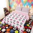 thumbnail image 3 of Erosebridal Pink Bow Soccer Full Size Comforter Sets, Cute Sport Bedding Sets for Girls and Boys, Pink Reversible 3-Piece, 1 Comforter and 2 Pillowcases, 3 of 6