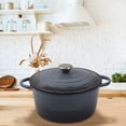 thumbnail image 7 of 20cm Enameled Dutch Oven, Heavy Duty 20cm Enameled Cast Iron Dutch Oven Pot, Multiuse Stovetop Cooker for Stewing Braising Baking Bread, Durable Pot for Home Kitchen All Stovetops, 7 of 7