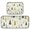Olive Green Tree, variant on 2-Piece Ultra Soft Absorbent Floor Mats With Anti-Skid Backing For Kitchen Bathroom Laundry Room Gingerbread Cookies Snowmen