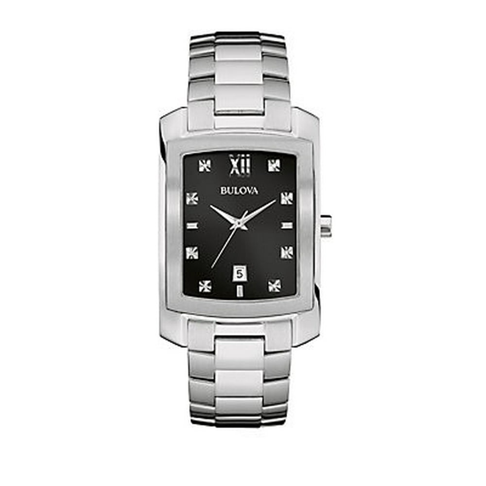 Bulova Bulova Men's Diamond Rectangular Bracelet Watch