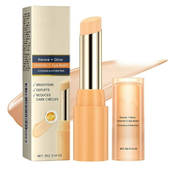 Revive Glow Vitamin C Eye Balm, Moisturizing & Hydrating Eye Cream, Vc Anti-Wrinkle Eye Serum Oil, Hydrating Eyes Cream Eyes Care Stick for Women, Reduces Puffiness, Reducing Dark Circle