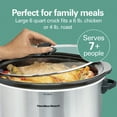 thumbnail image 5 of Hamilton Beach 6 Qt Slow Cooker, Stoneware Crock with Removable Pot, Stainless Steel, 5 of 9