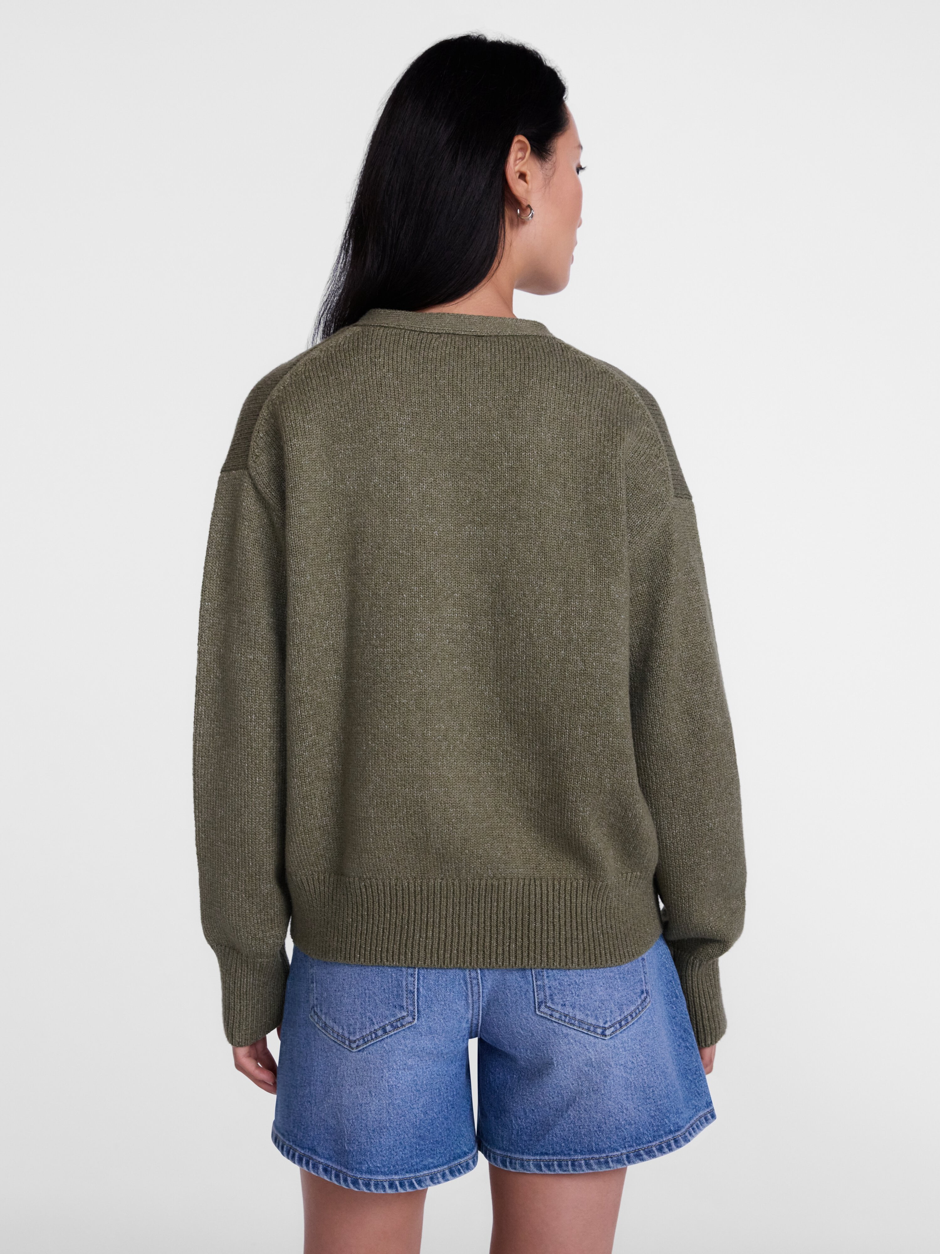 Scenario Women's Button Front Lightweight Cardigan, Sizes XS-XXXL
