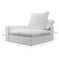thumbnail image 4 of Loveseat Sectional Sofa Modular Corner Sofa 2 Seaters Soft Cozy Lounge for Living Room Bedroom,White, 4 of 8