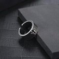 thumbnail image 3 of GKNET Stainless Steel Mens Christian Cross Band Ring Men Women Silver Size 5-14, 3 of 6