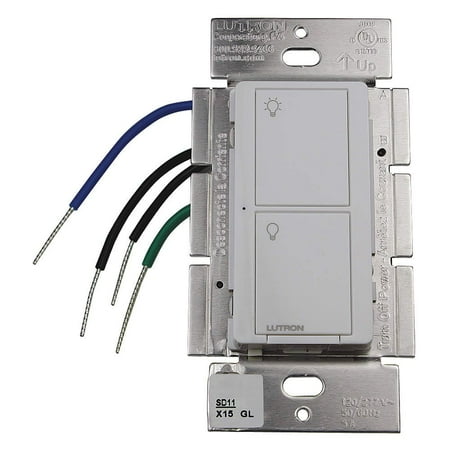 Lutron PD-5S-DV-WH 120 to 277VAC Wireless Wall Switch, White