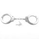thumbnail image 3 of Handcuffs Silver Stainless Steel Double Lock Fashionable Role Play Handcuffs For Adults, 3 of 5