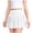 White, variant on Hurxie Girls' Uniform Skirts Pleated Flared Mini School Skorts Built in Shorts for Kids Light Blue,5-6 Years
