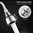 thumbnail image 4 of Decodeary Water Tap Extension Portable Removable Flexible Leakproof Splashproof Universal Adjustable Faucet Extender Accessories White 1Set, 4 of 6